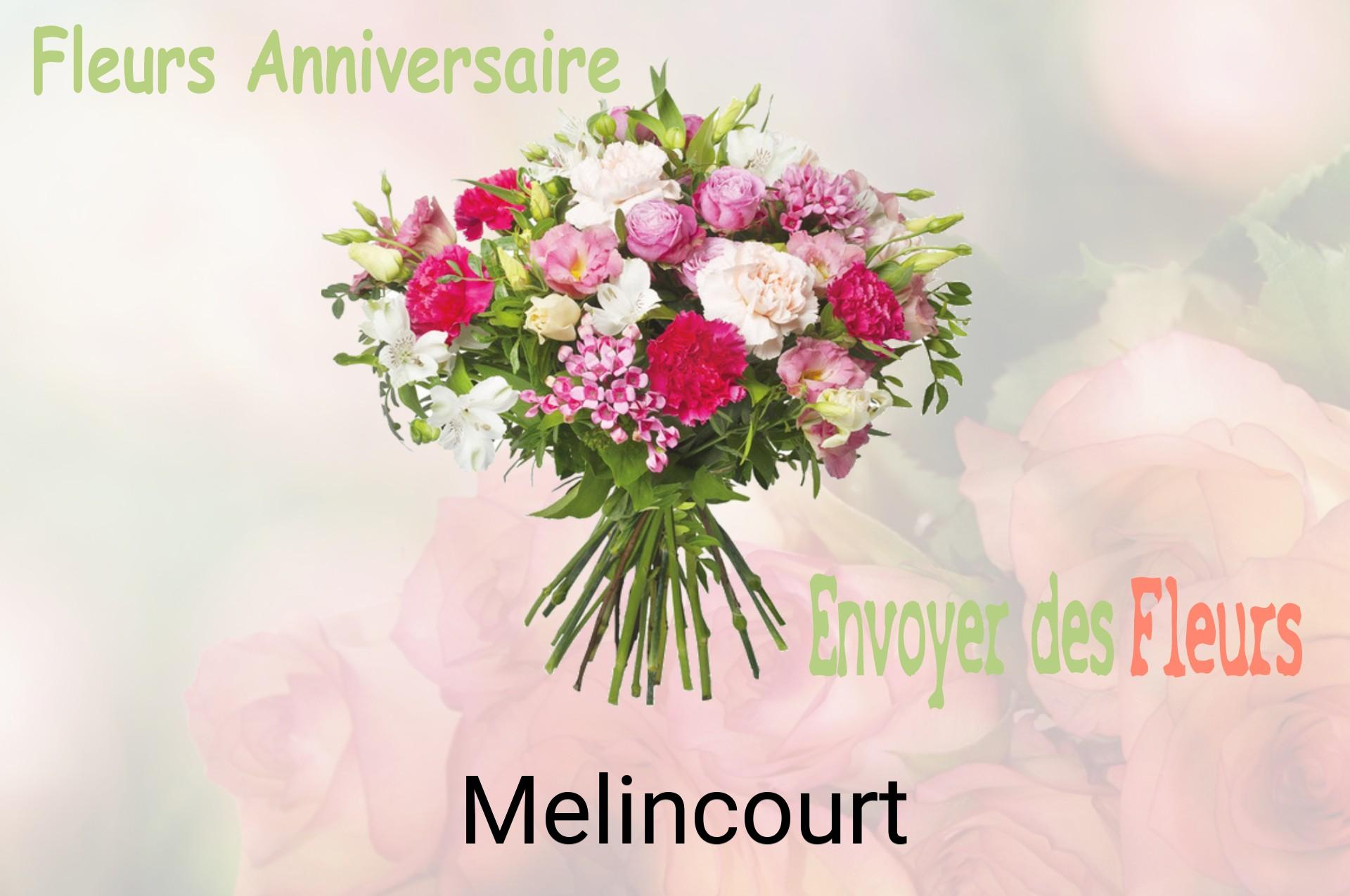 Bouquet de fleurs d’anniversaire livré à Melincourt